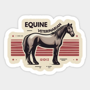 Equine Veterinarian Sticker